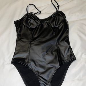 Leather bodysuit